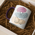 Custom Pet Portrait Minimalist Line Drawing for Pet Lovers, Turn Art Photo Gift, Accent Coffee Mug (11, 15oz) - BeUnikArt