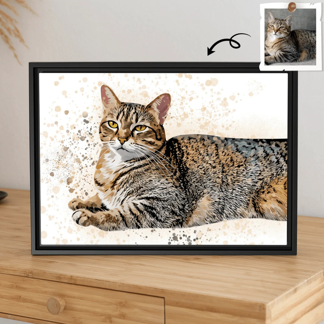 Custom Portrait For Dog Or Cat Owners, Style Your Space with Pet Illustration Style Art, Turn Photo into Art Digital File - BeUnikArt