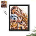 Custom Portrait For Dog Or Cat Owners, Style Your Space with Pet Illustration Style Art, Turn Photo into Art Digital File - BeUnikArt