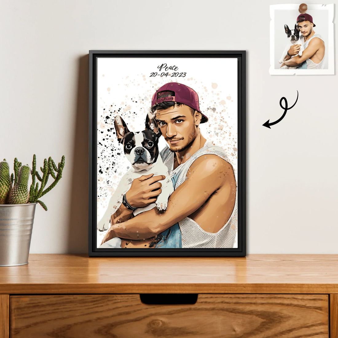 Custom Turn Photo to Art Illustration Style Digital File, Show Off Your Pet’s Personality, Fun Custom Digital File - BeUnikArt