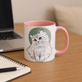 Custom Turn Your Pet Photo into Line Art, Personalized Pet Mug, Accent Coffee Mug (11, 15oz) - BeUnikArt