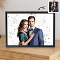Custom Your Sweet Moment Into Illustration Art, Romantic Couple Canvas - BeUnikArt
