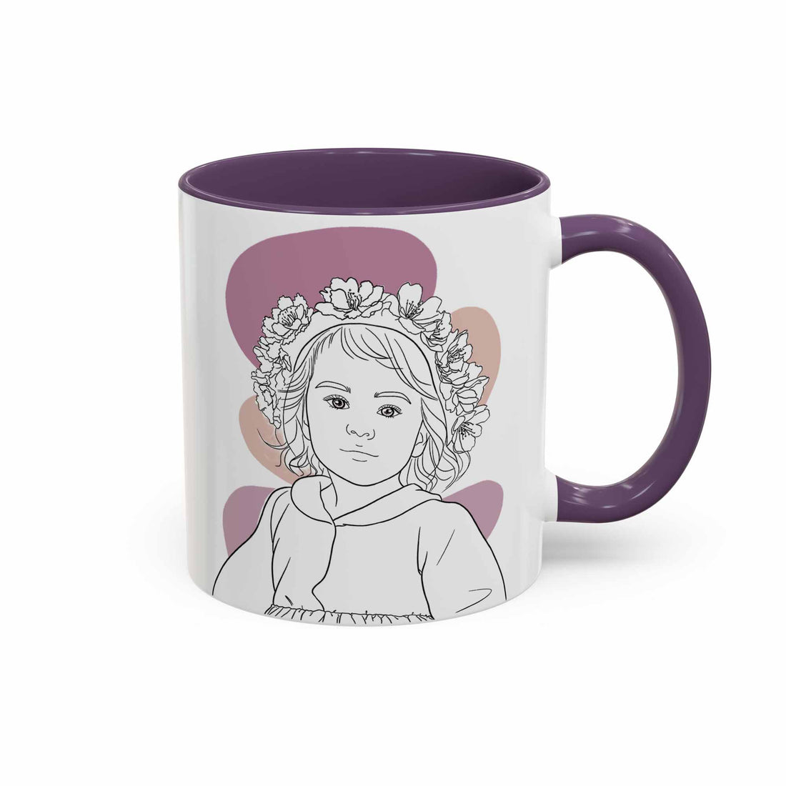 Customized Baby Portrait, Newborn Keepsake Gift Mug, Accent Coffee Mug (11, 15oz) - BeUnikArt