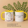Customized Couple Portrait Photo to Line Art, Lovely Anniversary Gift, Accent Coffee Mug (11, 15oz) - BeUnikArt