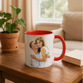 Customized Couple Watercolor Style Art Mug, Love Portrait, Accent Coffee Mug (11, 15oz) - BeUnikArt