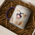 Customized Pet Photo to Art Mug, Oil Painting Style Design Accent Coffee Mug (11, 15oz) - BeUnikArt