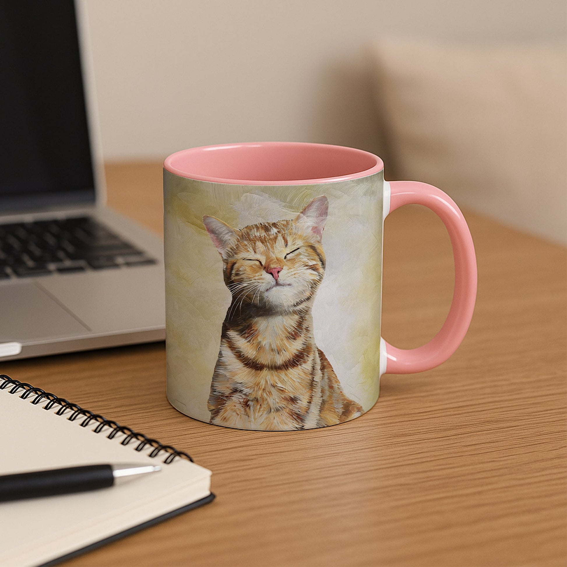 Customized Pet Photo to Art Mug, Oil Painting Style Design Accent Coffee Mug (11, 15oz) - BeUnikArt