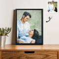 Customized Photo Turn Your First Date or Wedding Photo to Art, Personalized Oil Painting Style Couple Digital File - BeUnikArt