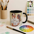 Customized Wedding Photo Oil Painting Style Art Mug, Romantic Gift, Accent Coffee Mug (11, 15oz) - BeUnikArt