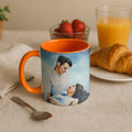 Customized Wedding Photo Oil Painting Style Art Mug, Romantic Gift, Accent Coffee Mug (11, 15oz) - BeUnikArt