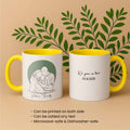 Minimalist Line Art from Your Photo, Anniversary Family Gift Idea, Accent Coffee Mug (11, 15oz) - BeUnikArt