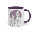 Minimalist Line Art from Your Photo, Anniversary Family Gift Idea, Accent Coffee Mug (11, 15oz) - BeUnikArt