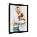 Personalize Your Love Photo To Art, Turn Your Couple Photo Portrait to Water Color Style Canvas - BeUnikArt
