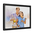 Personalize Your Love Photo To Art, Turn Your Couple Photo Portrait to Water Color Style Canvas - BeUnikArt
