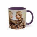 Personalized Couple Portrait Mug, Turn Photo to Oil Painting Style Art, Accent Coffee Mug (11, 15oz) - BeUnikArt