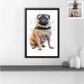 Personalized Digital File for Animal Lovers, Turn Your Favorite Pet Moment to Illustration Art, Adorable Home Digital File - BeUnikArt
