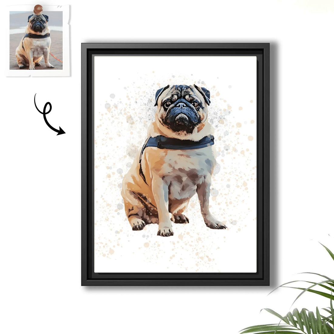 Personalized Digital File for Animal Lovers, Turn Your Favorite Pet Moment to Illustration Art, Adorable Home Digital File - BeUnikArt