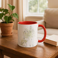 Personalized Family Photo Line Art Anniversary Gift, Custom Father's Day Mother's Day Mug, Accent Coffee Mug (11, 15oz) - BeUnikArt