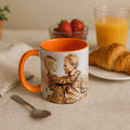Personalized Love Photo to Water Color Style Art Mug, Romantic Design, Accent Coffee Mug (11, 15oz) - BeUnikArt