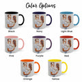 Personalized Love Photo to Water Color Style Art Mug, Romantic Design, Accent Coffee Mug (11, 15oz) - BeUnikArt