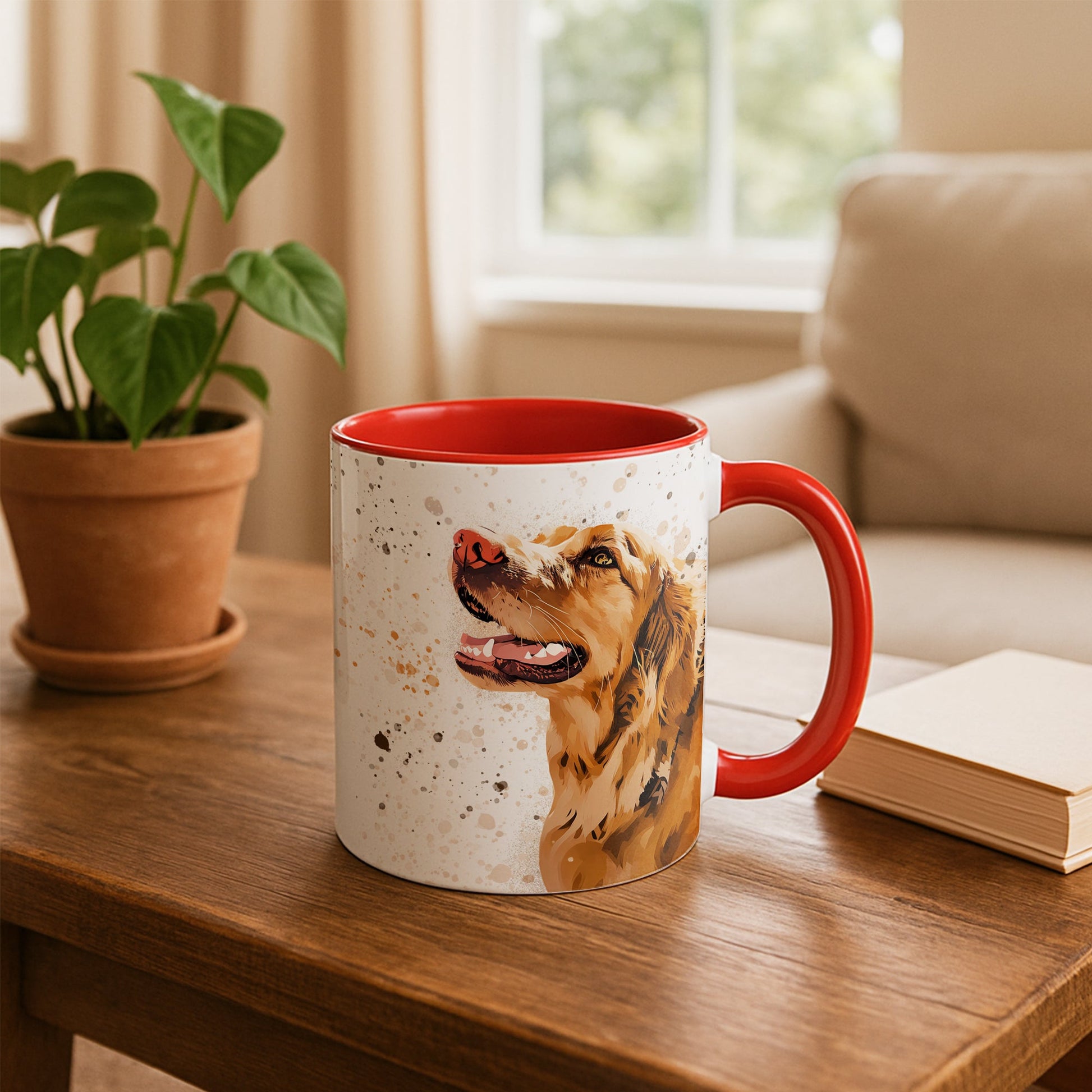 Personalized Pet Memory Mug, Turn Moment to Illustration Art, Accent Coffee Mug (11, 15oz) - BeUnikArt