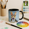 Personalized Pet Photo to Oil Painting Art, Unique Gift, Accent Coffee Mug (11, 15oz) - BeUnikArt
