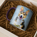 Personalized Pet Photo to Oil Painting Art, Unique Gift, Accent Coffee Mug (11, 15oz) - BeUnikArt