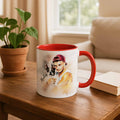 Personalized Pet Picture to Water Color Style Art, Unique Mug, Accent Coffee Mug (11, 15oz) - BeUnikArt