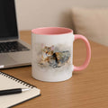 Personalized Pet Picture to Water Color Style Art, Unique Mug, Accent Coffee Mug (11, 15oz) - BeUnikArt