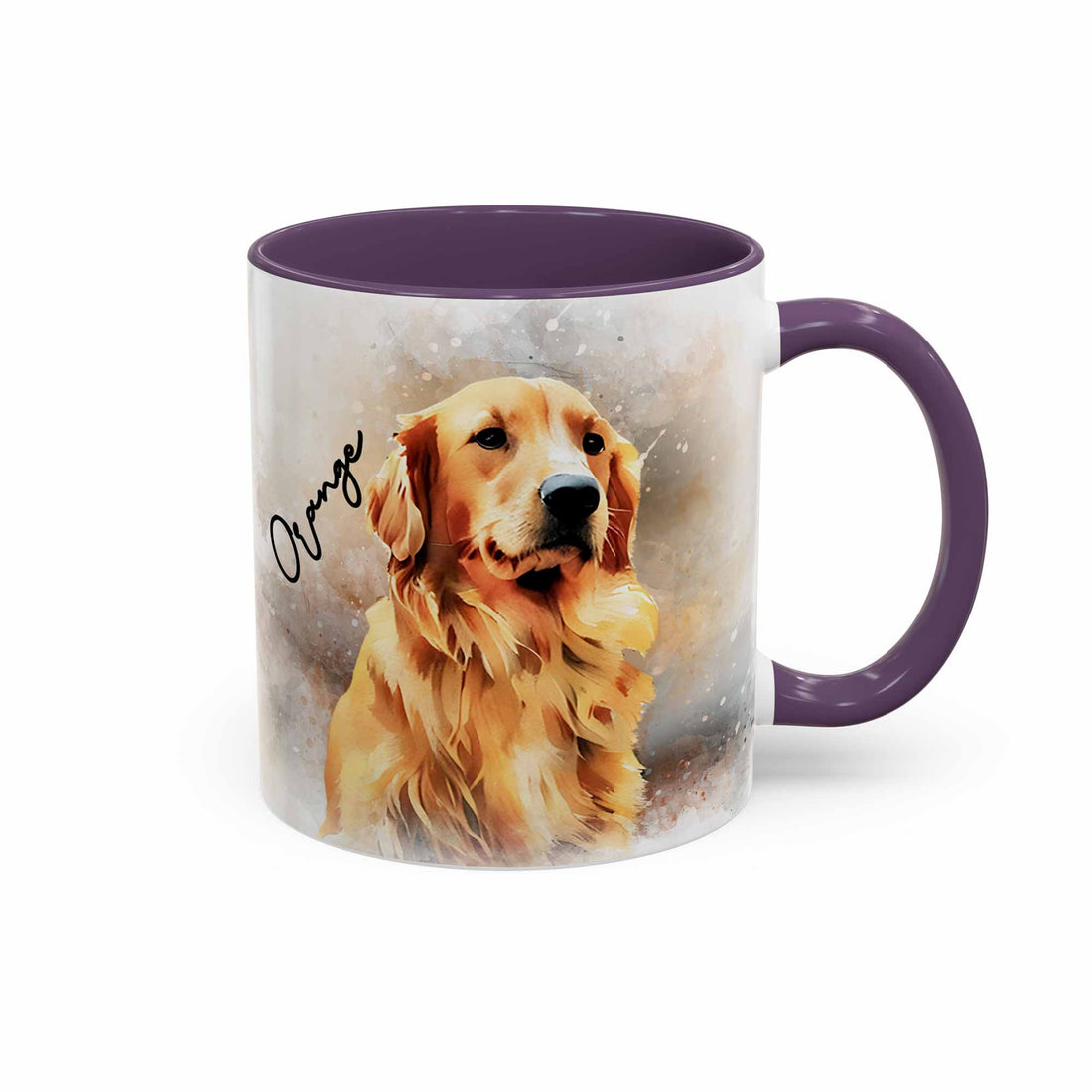 Personalized Pet Picture to Water Color Style Art, Unique Mug, Accent Coffee Mug (11, 15oz) - BeUnikArt