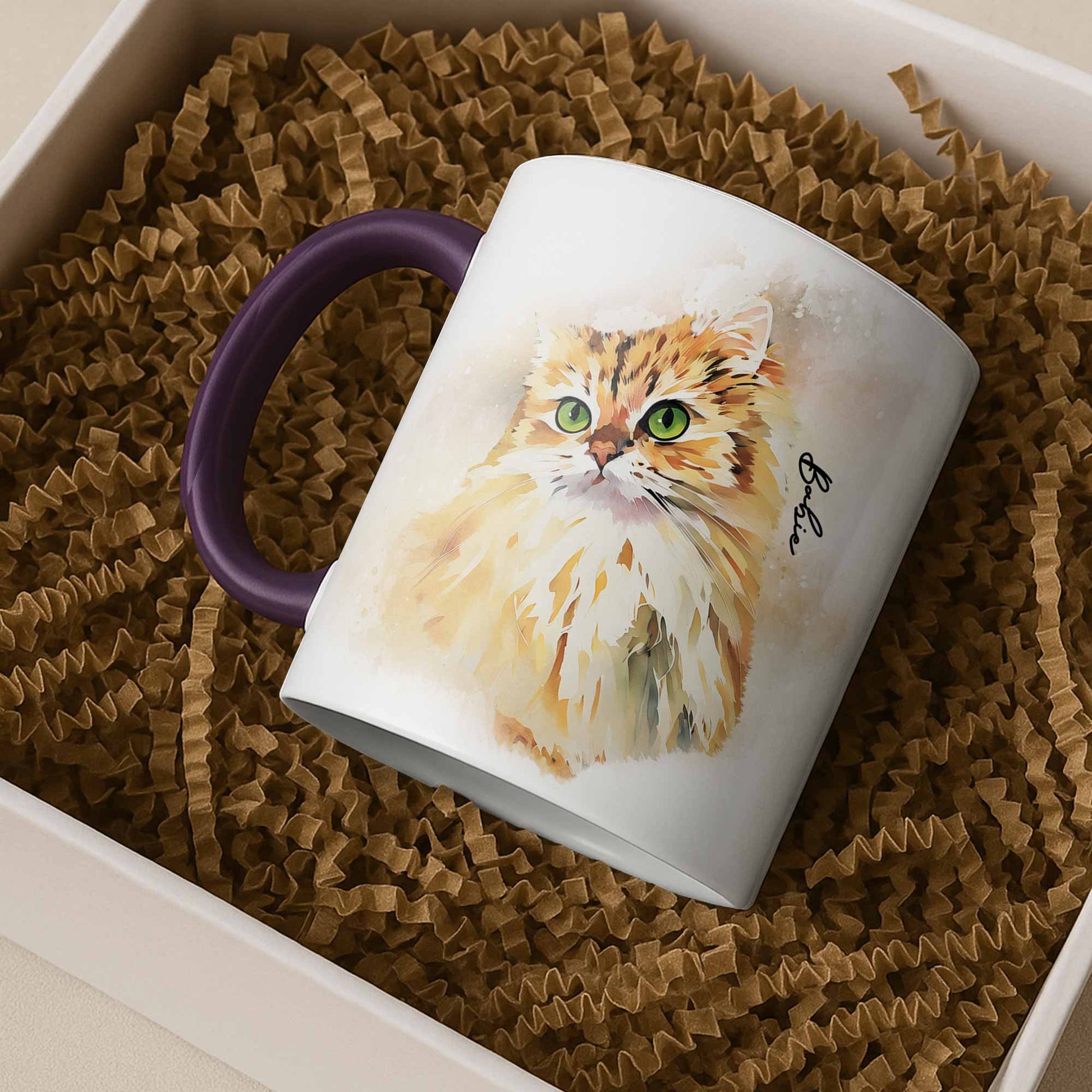 Personalized Pet Picture to Water Color Style Art, Unique Mug, Accent Coffee Mug (11, 15oz) - BeUnikArt