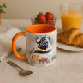 Personalized Pet Picture to Water Color Style Art, Unique Mug, Accent Coffee Mug (11, 15oz) - BeUnikArt