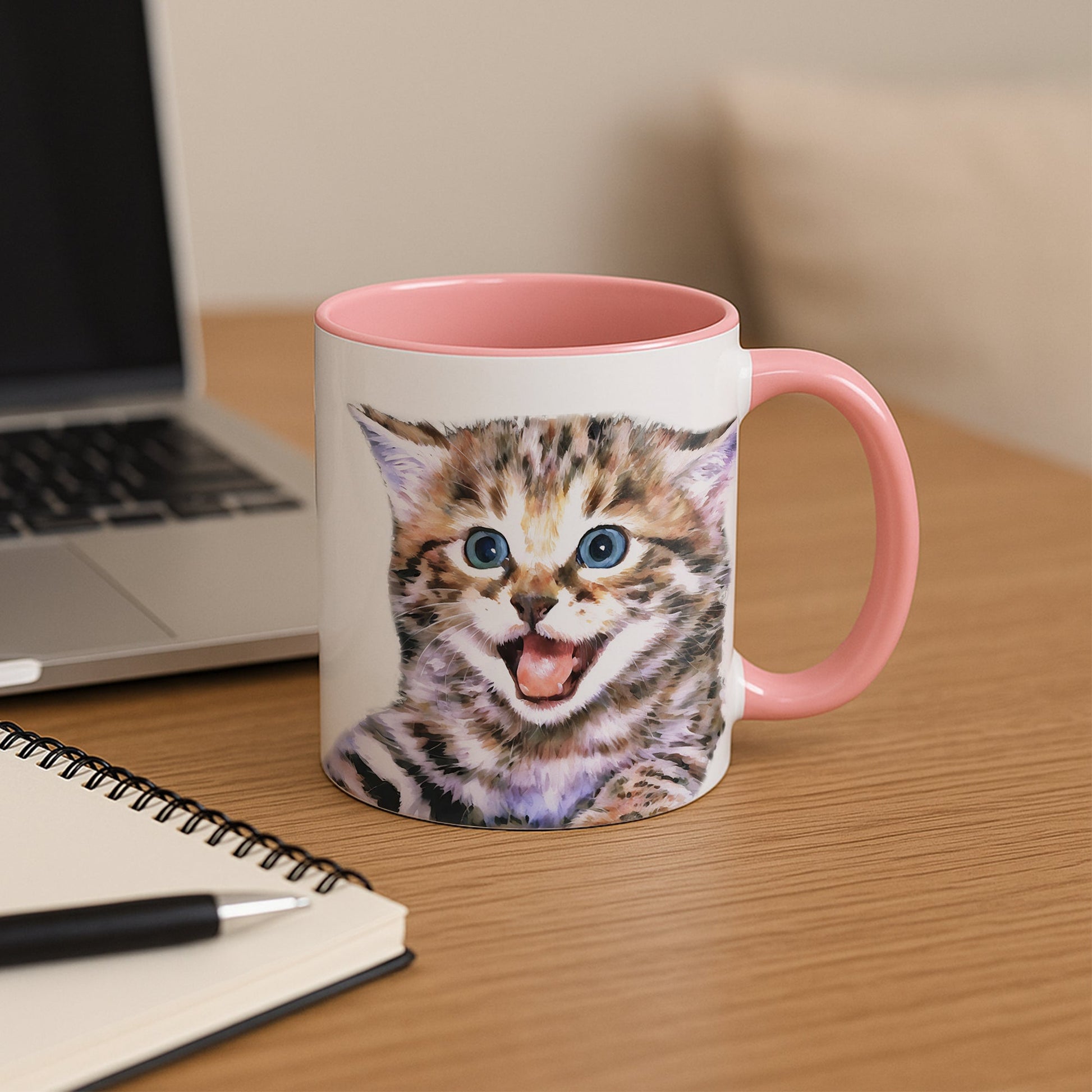 Personalized Pet Watercolor Art Mug, Cute Keepsake, Accent Coffee Mug (11, 15oz) - BeUnikArt