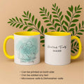 Personalized Photo to Line Art Illustration, Anniversary Family Father Mothers Day Gift, Accent Coffee Mug (11, 15oz) - BeUnikArt