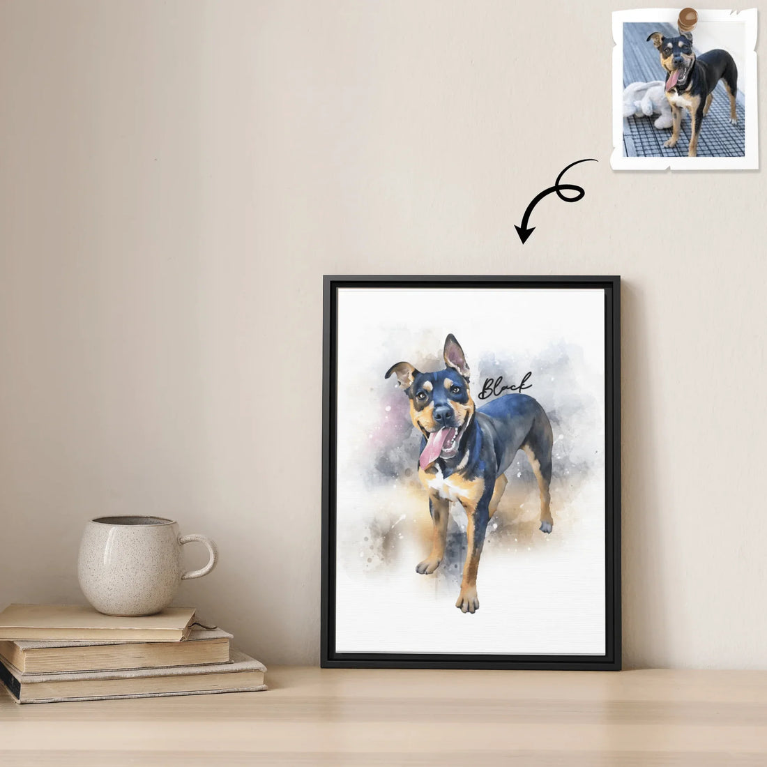 Personalized Your Pet Picture, Turn Photo to Water Color Style Art Potrait, Thoughtful Digital File Gift - BeUnikArt