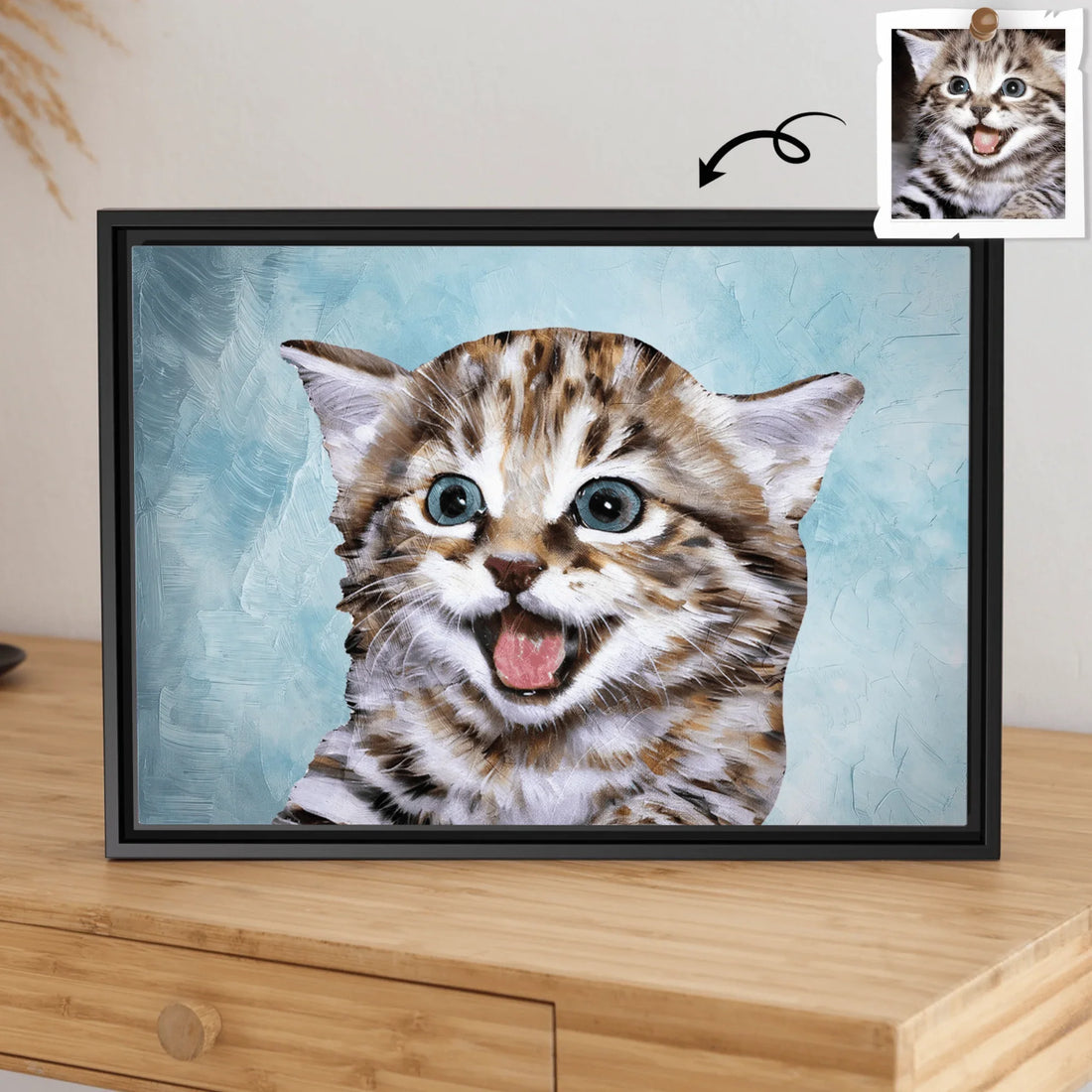 Transform Your Pet Photo to Art, Customized Oil Painting Style Digital File in Minimal Style, Perfect for Home or Office Digital File Decor - BeUnikArt