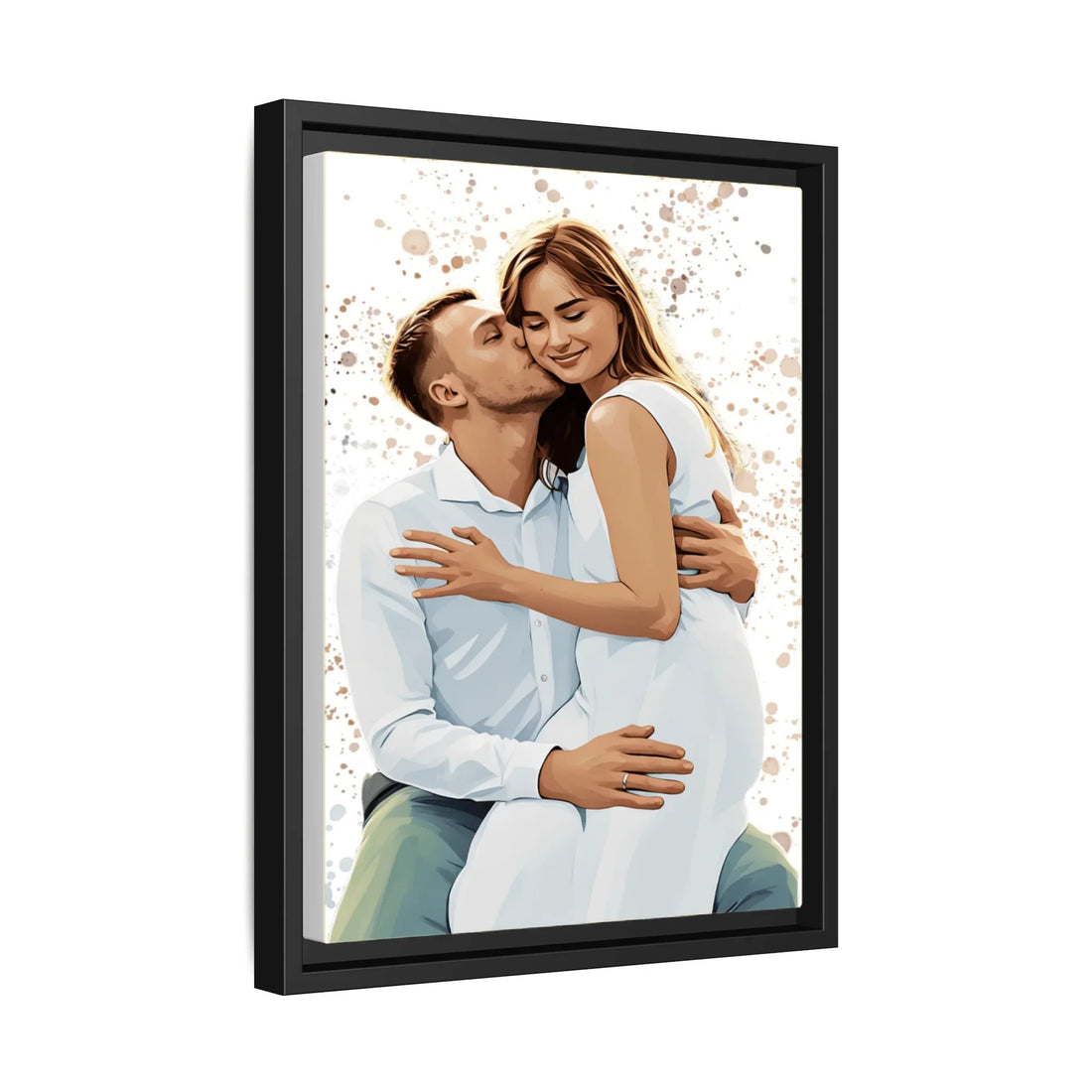 Turn Photo into Art Canvas Capture Your Sweetest Moments, Custom Illustration Art for Couples Canvas - BeUnikArt