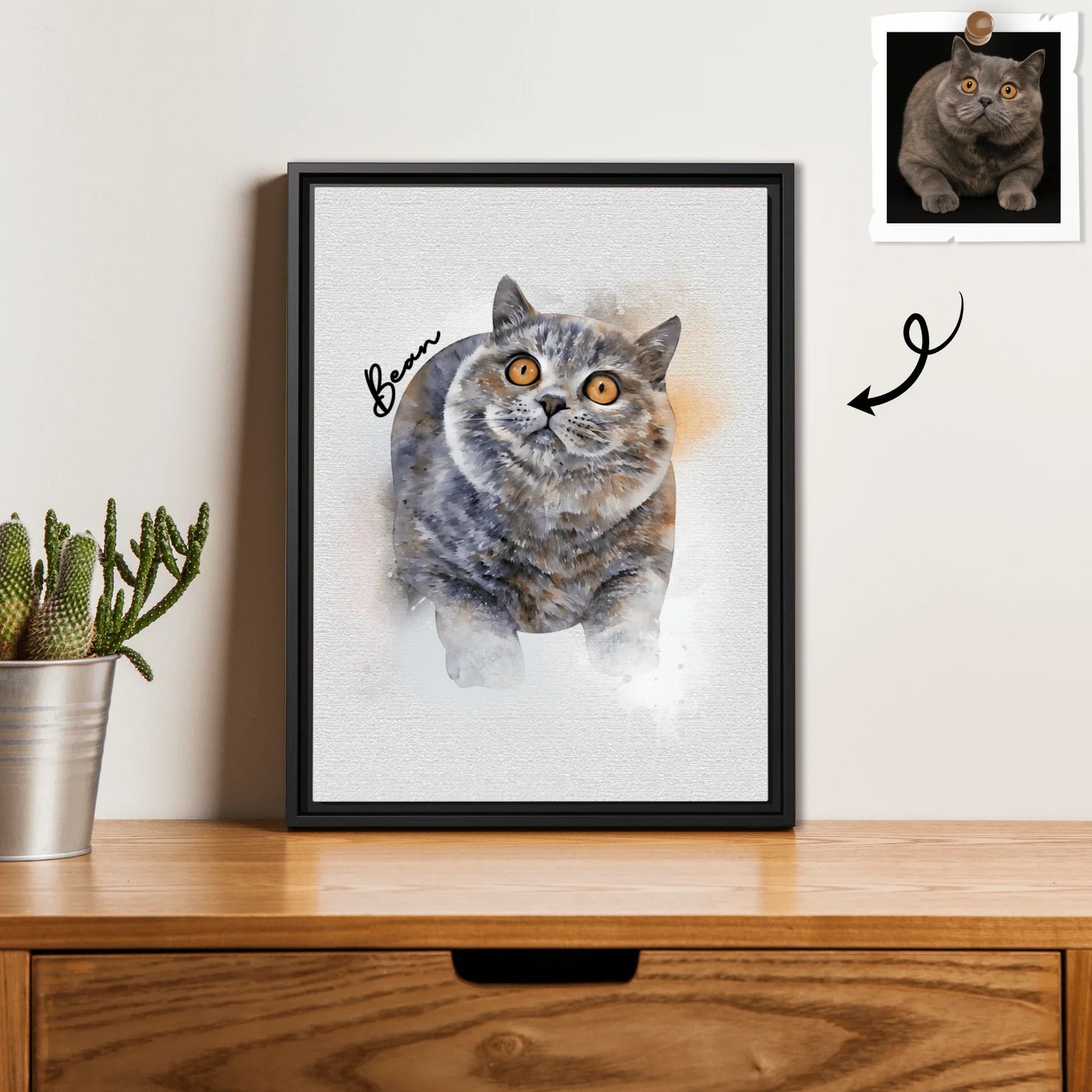 Turn Your Pet Adventures to Art, Custom Dog Cat Water Color Style Digital File for Fun Loving Homes, Pet Lover Digital File - BeUnikArt