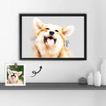 Turn Your Pet Adventures to Art, Custom Dog Cat Water Color Style Digital File for Fun Loving Homes, Pet Lover Digital File - BeUnikArt
